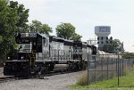 NS 6414 leads train P15 down the yard lead